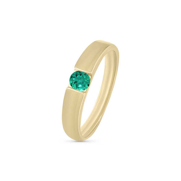 Bague solitaire émeraude