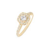 bague entourage diamant