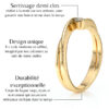 Bague sertie d'un diamant en solitaire avec un corps de bague en or jaune 18 carats ajouré