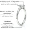 Bague de fiançailles en or jaune 18 carats forme ovale avec un diamant ovale entouré de diamants ronds